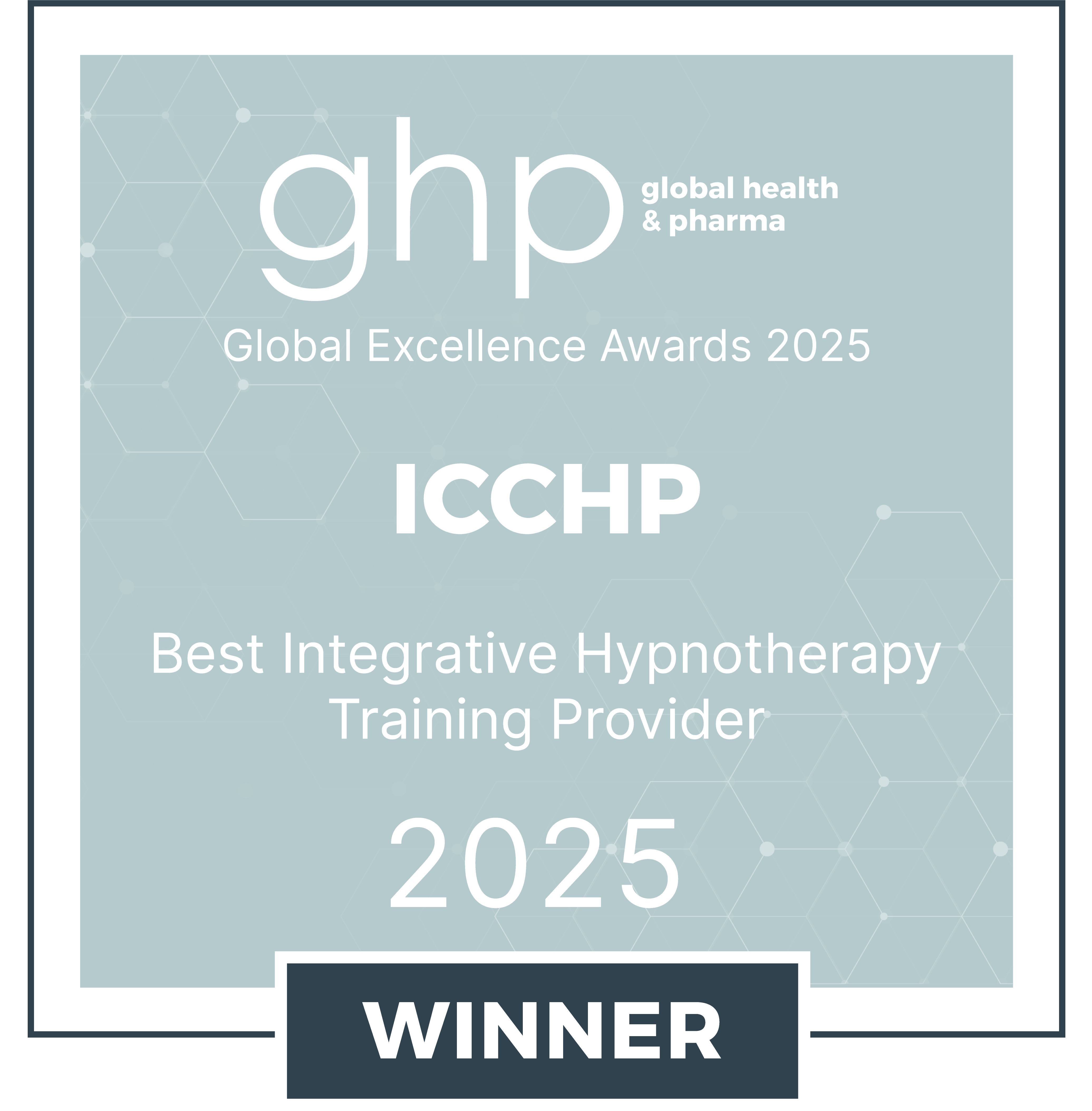 AIM Apr25122 ICCHP%20Ltd Global%20Excellence%20Awards%202025 Winners%20Badge